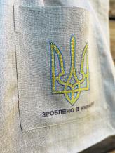 Фото товара: шоппер U22160  Сделано в Украине натуральный цвет экрю. Фото - 1.