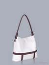 Літня сумка, модель 150810 білий. Зображення товару, вид збоку.