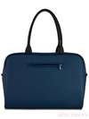 Молодіжна сумка з вышивкою, модель 120760 синій. Зображення товару, вид ззаду.