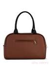 Шкільна сумка з вышивкою, модель 120770 коричневий. Зображення товару, вид ззаду.
