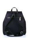 Стильний рюкзак з вышивкою, модель 172701 чорний. Зображення товару, вид ззаду.