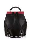 Модний рюкзак з вышивкою, модель 172737 чорний. Зображення товару, вид ззаду.
