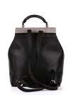 Стильний рюкзак з вышивкою, модель 172738 чорний. Зображення товару, вид ззаду.