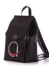 Модний рюкзак з вышивкою, модель 172948 чорний. Зображення товару, вид додатковий.