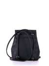 Жіночий міні-рюкзак, модель 172741 чорний. Зображення товару, вид ззаду.