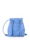 Модний міні-рюкзак, модель 172745 блакитний. Зображення товару, вид ззаду.