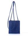 Модна сумка для покупок, модель 172752 синій. Зображення товару, вид спереду.