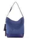 Стильна сумка, модель 172917 синій. Зображення товару, вид спереду.