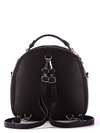 Модна сумка - рюкзак з вышивкою, модель 172959 чорний. Зображення товару, вид ззаду.