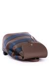 Брендовий рюкзак, модель 171482 коричневий-синій. Зображення товару, вид додатковий.