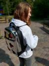 Фото товара: шкільний рюкзак 211501 срібло. Вид 3.