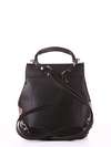 Модний рюкзак з вышивкою, модель 182923 чорний. Зображення товару, вид ззаду.