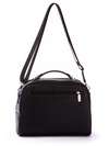 Стильна молодіжна сумка з вышивкою, модель 171322 чорний. Зображення товару, вид додатковий.