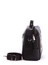 Жіноча молодіжна сумка з вышивкою, модель 171323 чорний. Зображення товару, вид ззаду.