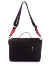 Шкільна молодіжна сумка-портфель з вышивкою, модель 171331 чорний. Зображення товару, вид додатковий.