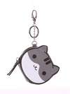 Модний брелок міні сумочка кішка з вушками сірий. Зображення товару, вид 1