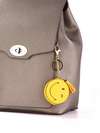 Стильний брелок міні сумочка смайл жовтий. Зображення товару, вид 2