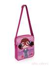 Стильна дитяча сумочка з вышивкою, модель 0315 рожевий. Зображення товару, вид збоку.