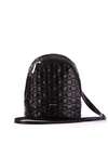 Модний рюкзачок з вышивкою, модель 1801 чорний. Зображення товару, вид спереду.