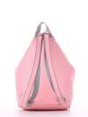 Модний рюкзак з вышивкою, модель 181405 пудрово-рожевий. Зображення товару, вид додатковий.