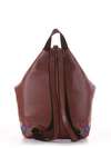 Брендовий рюкзак з вышивкою, модель 181407 коричневий. Зображення товару, вид додатковий.