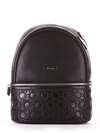 Модний рюкзак, модель 181434 чорний. Зображення товару, вид збоку.