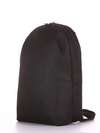 Брендовий рюкзак, модель e18121 чорний. Зображення товару, вид ззаду.