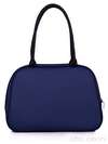 Модна сумка з вышивкою, модель 120510 синій. Зображення товару, вид ззаду.