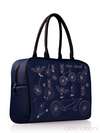 Шкільна сумка з вышивкою, модель 130763 синій. Зображення товару, вид збоку.