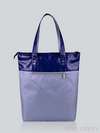 Модна сумка з вышивкою, модель 141280 синьо-сірий. Зображення товару, вид ззаду.
