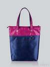 Літня сумка з вышивкою, модель 141280 малиново-синій. Зображення товару, вид ззаду.