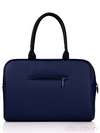Шкільна сумка з вышивкою, модель 130765 синій. Зображення товару, вид ззаду.