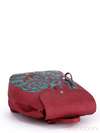 Літній рюкзак з вышивкою, модель 170125 червоний. Зображення товару, вид додатковий.