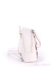 Літній міні-рюкзак з вышивкою, модель 170133 білий. Зображення товару, вид збоку.