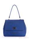 Літня сумка-портфель, модель 170086 синій. Зображення товару, вид спереду.