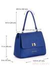 Літня сумка-портфель, модель 170086 синій. Зображення товару, вид додатковий.