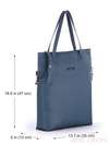 Літня сумка, модель 170119 синьо-сірий. Зображення товару, вид додатковий.