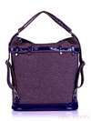 Модна сумка - рюкзак з вышивкою, модель 130870 льон коричневий. Зображення товару, вид додатковий.