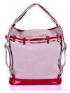 Літня сумка - рюкзак з вышивкою, модель 130872 льон бежевий. Зображення товару, вид додатковий.