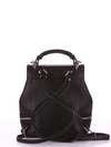 Модний міні-рюкзак, модель 180311 чорний. Зображення товару, вид ззаду.