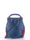 Стильний міні-рюкзак, модель 180314 синій. Зображення товару, вид ззаду.