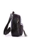 Стильний рюкзак з вышивкою, модель 171531 чорний. Зображення товару, вид ззаду.