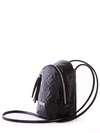 Жіночий міні-рюкзак з вышивкою, модель 171541 чорний. Зображення товару, вид ззаду.