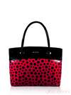 Модна сумка, модель 131110 чорно-червоний. Зображення товару, вид спереду.