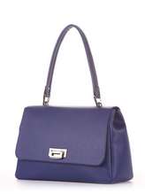 Стильна сумка-портфель, модель 181533 синій. Зображення товару, вид ззаду.