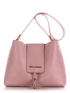 Модна сумка, модель E18039 пудрово-рожевий. Зображення товару, вид спереду.