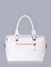Модна сумка з вышивкою, модель 150711 білий. Зображення товару, вид ззаду.