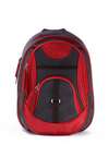 Шкільний рюкзак, модель 171611 чорно-червоний. Зображення товару, вид спереду.