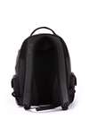 Брендовий рюкзак з вышивкою, модель 171623 чорний. Зображення товару, вид ззаду.