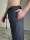 Фото товара: чоловічі лляні штани графіт. Фото - 3.